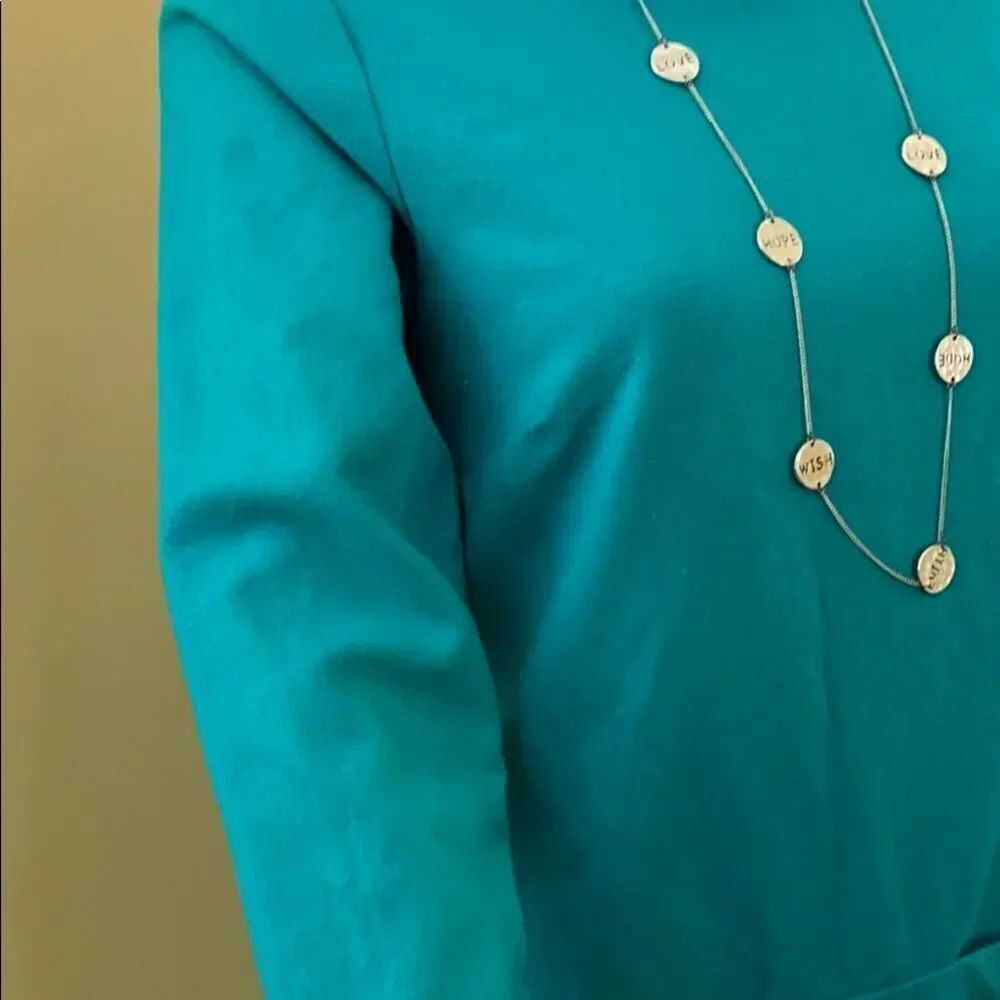 J Crew Turquoise Tunic w/Pockets - Picture 5 of 6